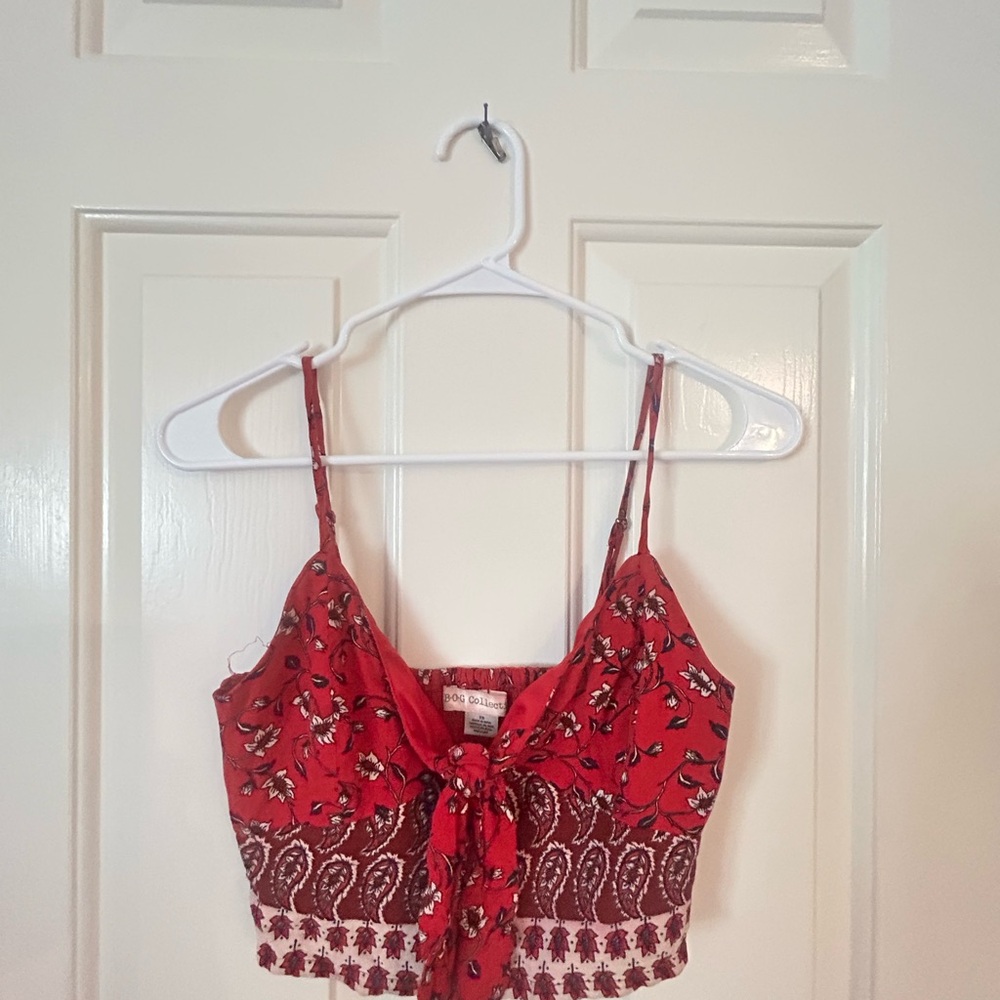 Tie front style crop top